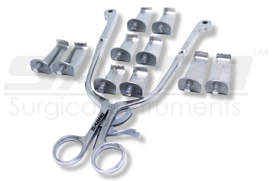 Cloward Retractor Set With 10 Blades